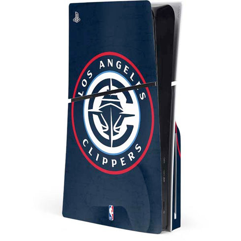 NBA Los Angeles Clippers Distressed Blue PlayStation PS5 Skins