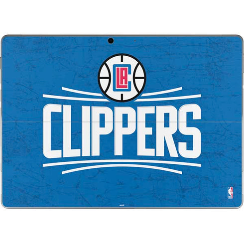 NBA Los Angeles Clippers Distressed Blue Surface Pro 8 Skin