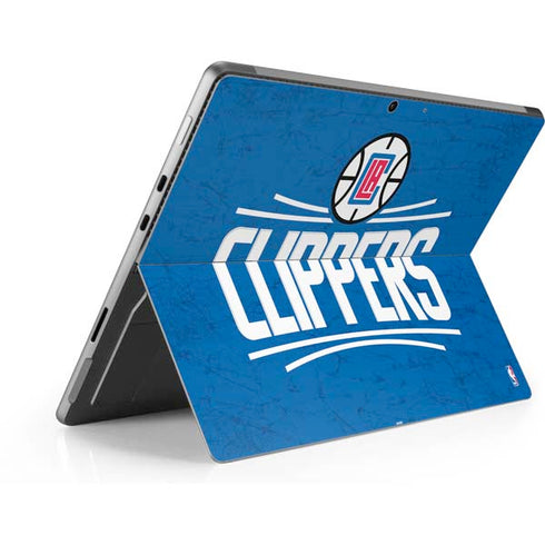 NBA Los Angeles Clippers Distressed Blue Surface Pro 9 Skin