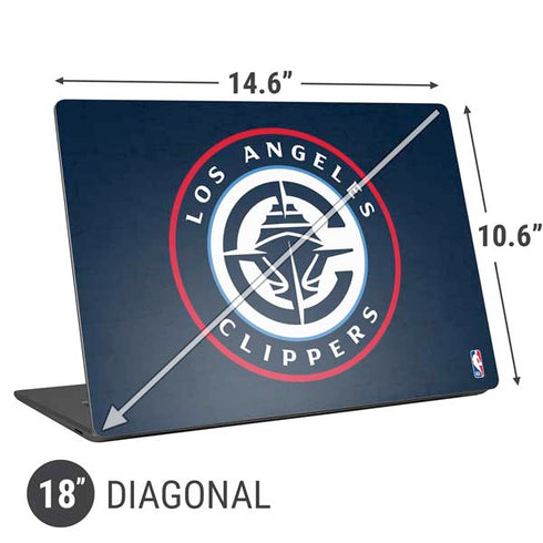 NBA Los Angeles Clippers Distressed Blue Universal Laptop 18in (14.6 x 10.6in) Skin