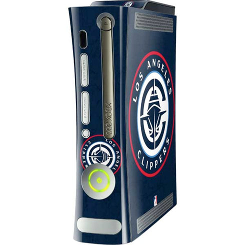 NBA Los Angeles Clippers Distressed Blue Xbox 360 (Includes HDD) Skin