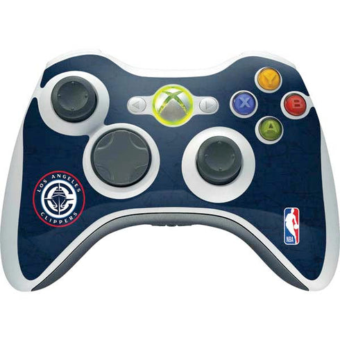 NBA Los Angeles Clippers Distressed Blue Xbox 360 Wireless Controller Skin