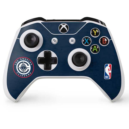 NBA Los Angeles Clippers Distressed Blue Xbox One Skins