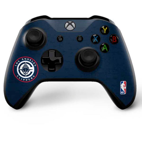NBA Los Angeles Clippers Distressed Blue Xbox One X Bundle Skin