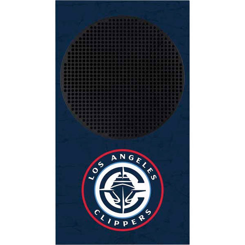 NBA Los Angeles Clippers Distressed Blue Xbox Series S Console Skin