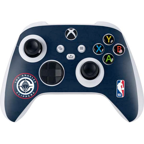 NBA Los Angeles Clippers Distressed Blue Xbox Series S Skins