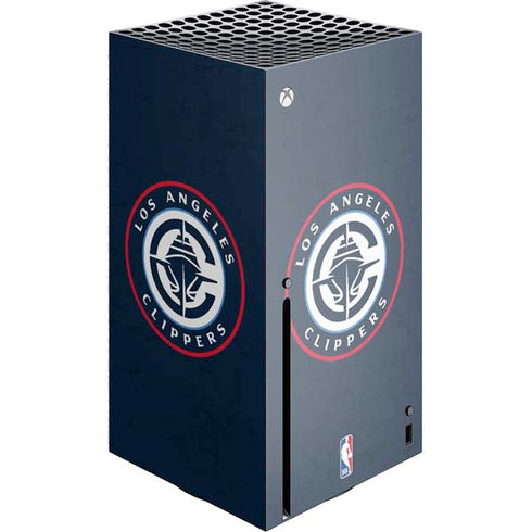 NBA Los Angeles Clippers Distressed Blue Xbox Series X Skins