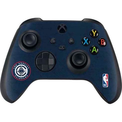 NBA Los Angeles Clippers Distressed Blue XBox Series X Digital Edition Bundle Skin