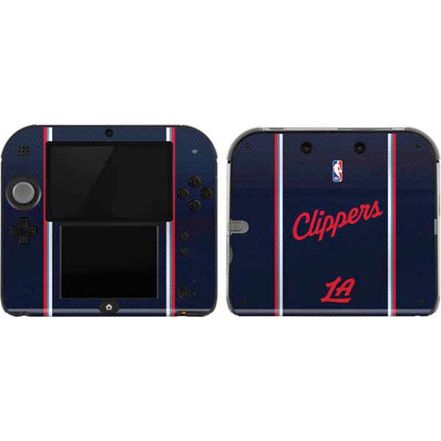 NBA Los Angeles Clippers Distressed Red Nintendo 2DS Skin