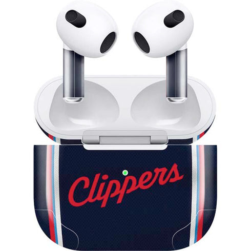 NBA Los Angeles Clippers Distressed Red Apple AirPods (3rd Gen 2021) Skin