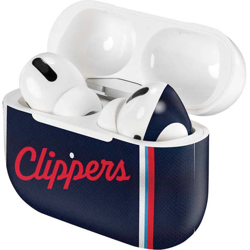 NBA Los Angeles Clippers Distressed Red Apple AirPods Pro Skin
