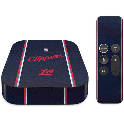 NBA Los Angeles Clippers Distressed Red Apple TV Skin