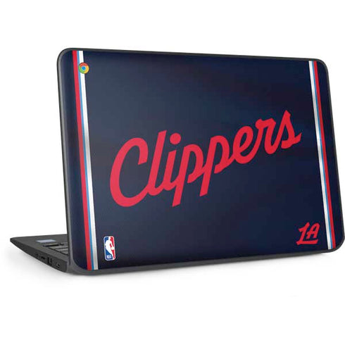 NBA Los Angeles Clippers Distressed Red HP Chromebook Skin