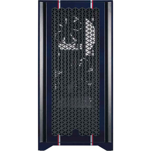 NBA Los Angeles Clippers Distressed Red Corsair 4000D Tempered Glass Mid-Tower ATX Case Skin