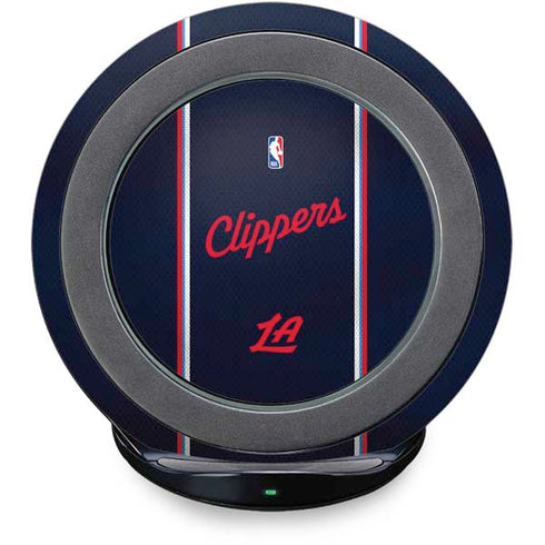 NBA Los Angeles Clippers Distressed Red Fast Charge Wireless Charging Stand Skin