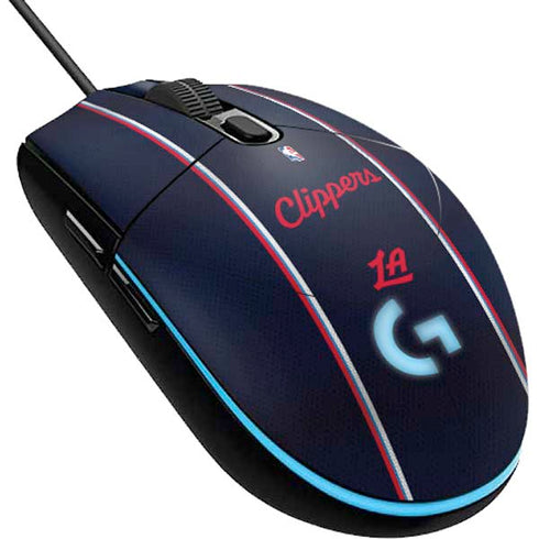 NBA Los Angeles Clippers Distressed Red G203 Prodigy RGB Wired Gaming Mouse Skin