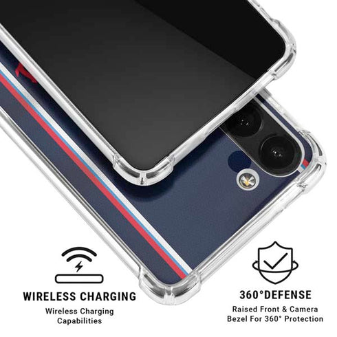 NBA Los Angeles Clippers Distressed Red Galaxy A13 5G Clear Case