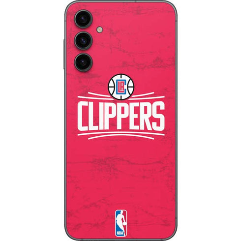 NBA Los Angeles Clippers Distressed Red Galaxy A14 5G Skin