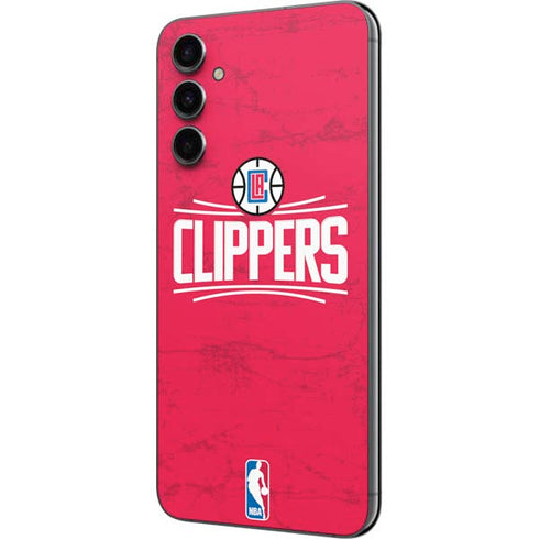 NBA Los Angeles Clippers Distressed Red Galaxy A14 5G Skin