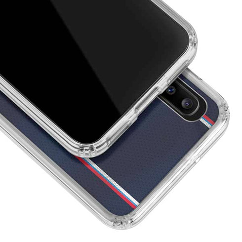 NBA Los Angeles Clippers Distressed Red Galaxy A20 Clear Case