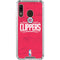 NBA Los Angeles Clippers Distressed Red Galaxy A30 Clear Case