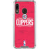 NBA Los Angeles Clippers Distressed Red Galaxy A30 Clear Case