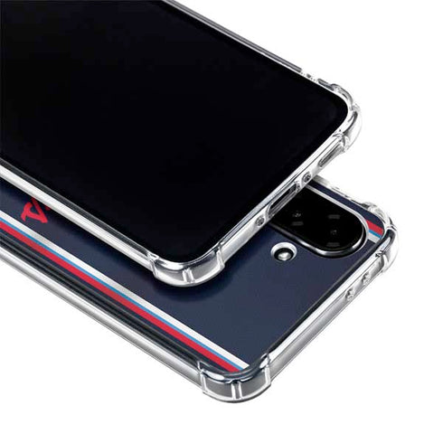 NBA Los Angeles Clippers Distressed Red Galaxy A36 5G Clear Case