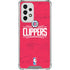 NBA Los Angeles Clippers Distressed Red Galaxy A53 5G Clear Case