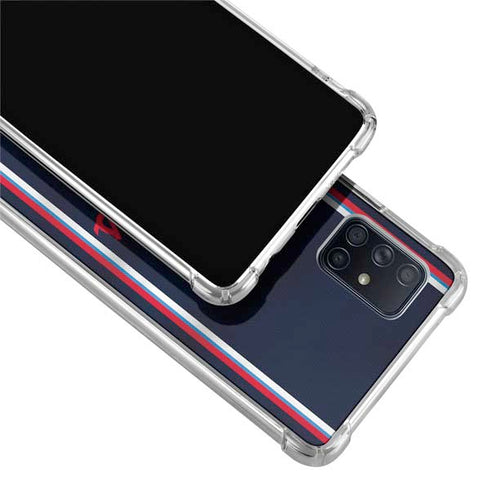 NBA Los Angeles Clippers Distressed Red Galaxy A71 5G Clear Case