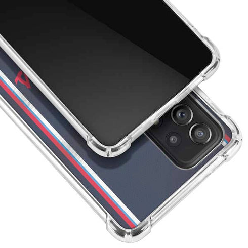 NBA Los Angeles Clippers Distressed Red Galaxy A72 5G Clear Case