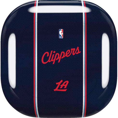 NBA Los Angeles Clippers Distressed Red Galaxy Buds Live Skin