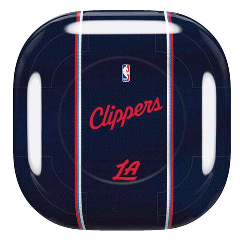NBA Los Angeles Clippers Distressed Red Galaxy Buds Live Skin