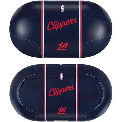 NBA Los Angeles Clippers Distressed Red Galaxy Buds Plus Skin