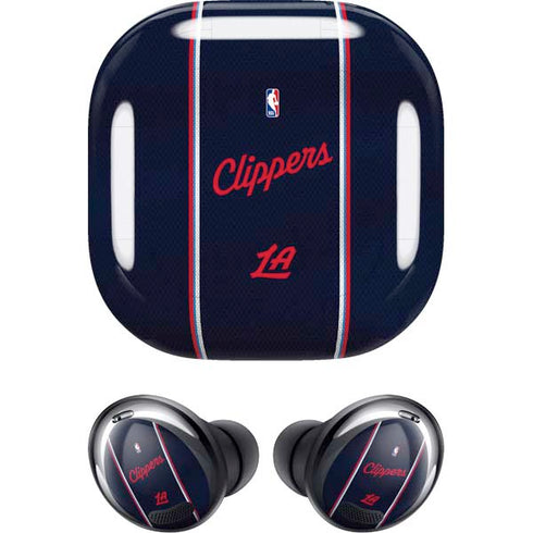 NBA Los Angeles Clippers Distressed Red Galaxy Buds Pro Skin