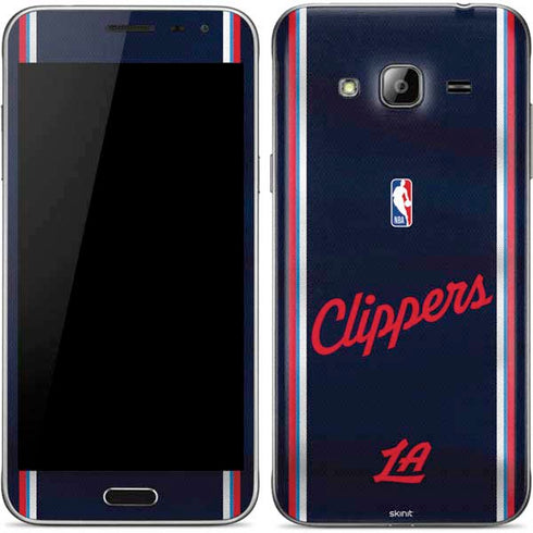 NBA Los Angeles Clippers Distressed Red Galaxy J3 Skin