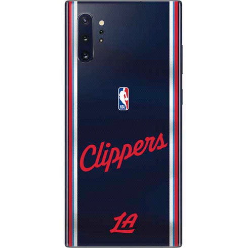 NBA Los Angeles Clippers Distressed Red Galaxy Note 10 Plus Skin