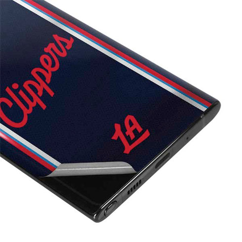 NBA Los Angeles Clippers Distressed Red Galaxy Note 10 Plus Skin