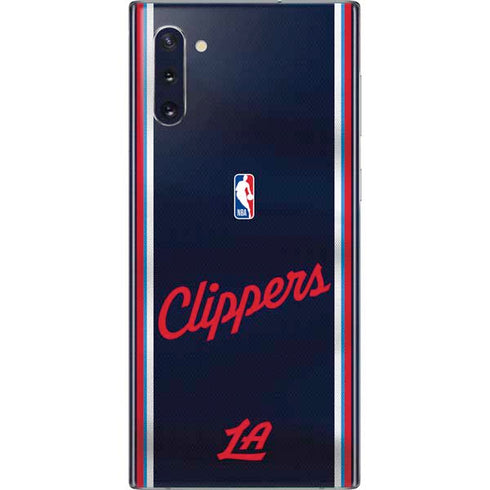 NBA Los Angeles Clippers Distressed Red Galaxy Note 10 Skin