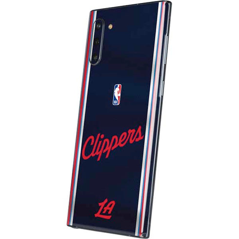 NBA Los Angeles Clippers Distressed Red Galaxy Note 10 Skin