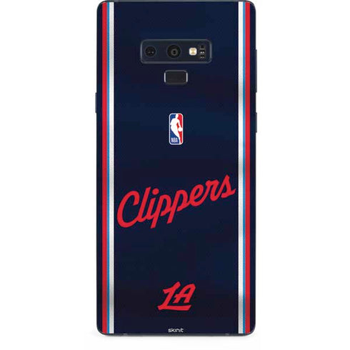 NBA Los Angeles Clippers Distressed Red Galaxy Note 9 Skin