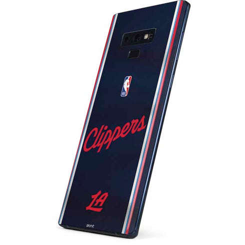 NBA Los Angeles Clippers Distressed Red Galaxy Note 9 Skin