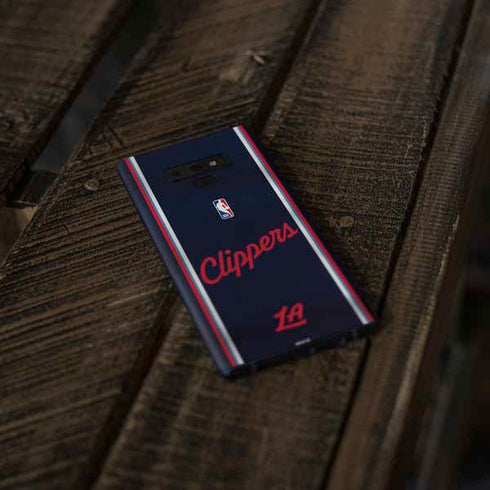 NBA Los Angeles Clippers Distressed Red Galaxy Note 9 Skin