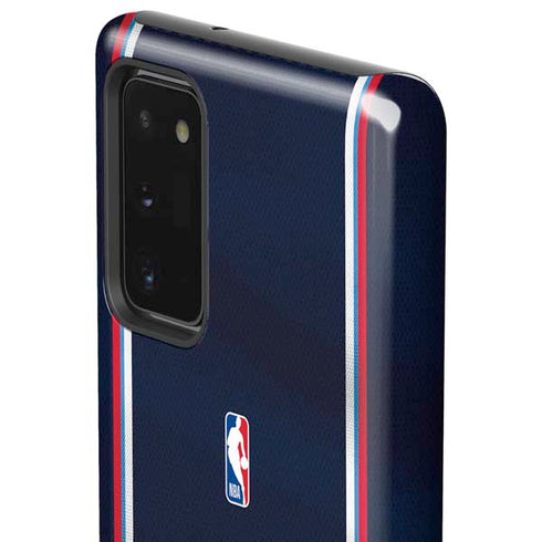 NBA Los Angeles Clippers Distressed Red Galaxy Note20 5G Pro Case