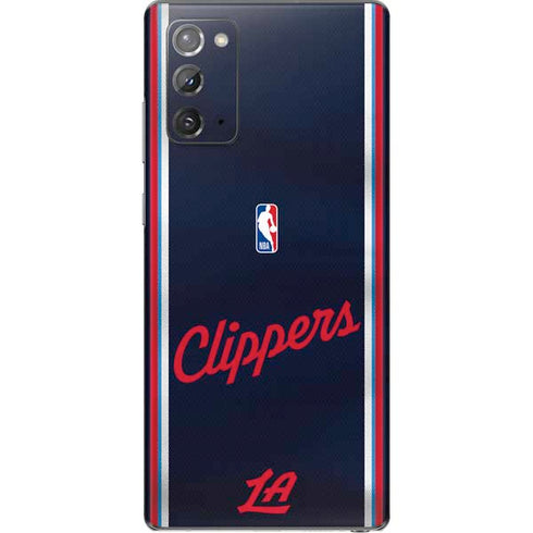 NBA Los Angeles Clippers Distressed Red Galaxy Note20 5G Skin