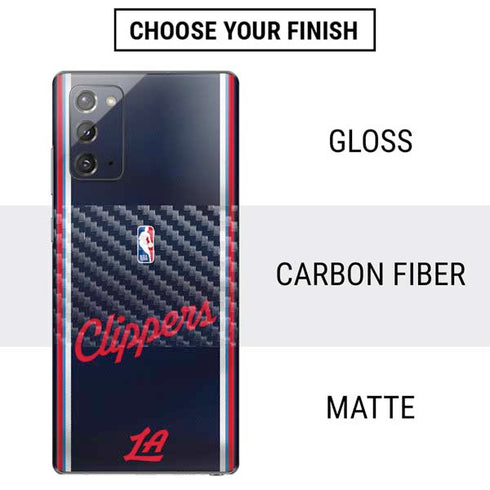 NBA Los Angeles Clippers Distressed Red Galaxy Note20 5G Skin
