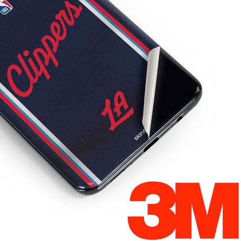 NBA Los Angeles Clippers Distressed Red Galaxy S10 Skin