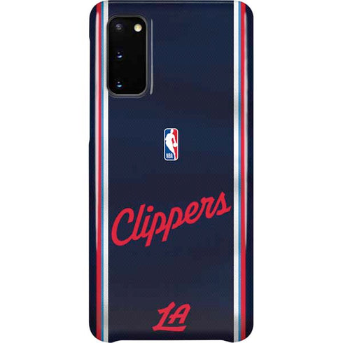NBA Los Angeles Clippers Distressed Red Galaxy S20 Lite Case
