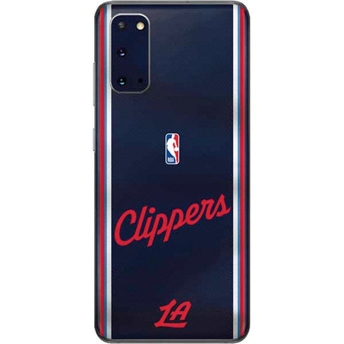 NBA Los Angeles Clippers Distressed Red Galaxy S20 Skin