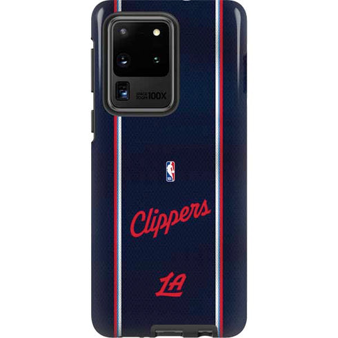 NBA Los Angeles Clippers Distressed Red Galaxy S20 Ultra 5G Pro Case