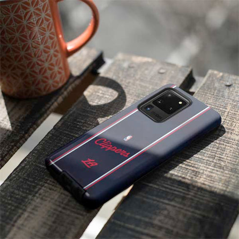 NBA Los Angeles Clippers Distressed Red Galaxy S20 Ultra 5G Pro Case